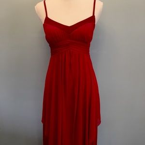 En focus studio red formal maxi dress